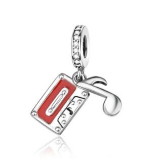 Music Note Cassette Charm