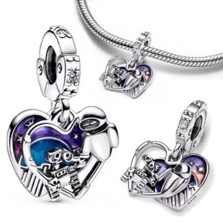 Silver Heart Cosmos Robot Sci-fi Eve Wall-E Pixar Disney Charm